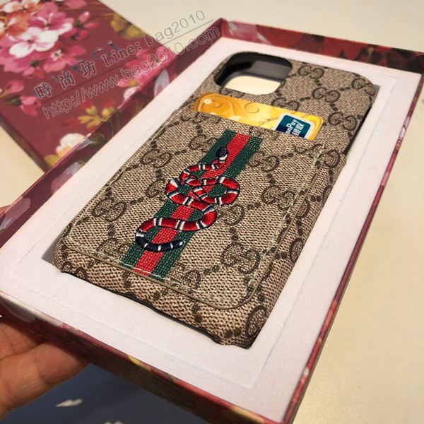 Gucci手機殼 Gucci手機套 官網同步更新 Gucci古馳刺繡雙插卡手機殼  mmk1078